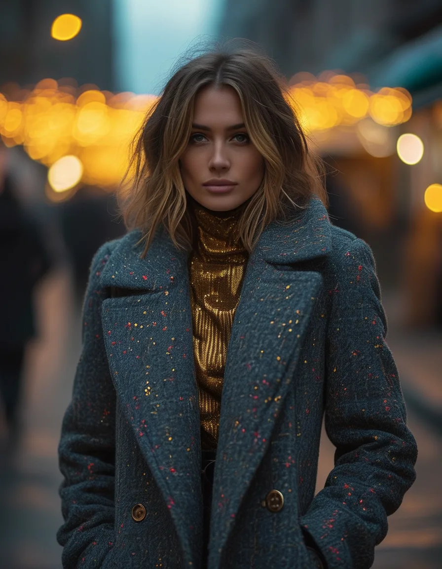 The Shoulder Drape: Wearing Statement Outerwear When It's Not Cold